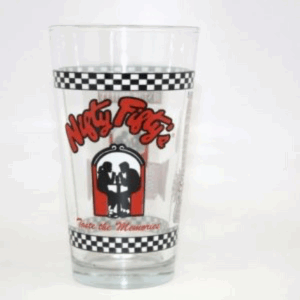 Nifty Fifty’s Plastic 16 oz Soda Pint Glass