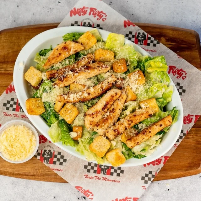 Fresh, crisp, and full of flavor – just the way salads should be. 🥗

Chicken Caesar Salad - Spicy Chicken Ranch - Caesar Salad - Crab Meat Caesar