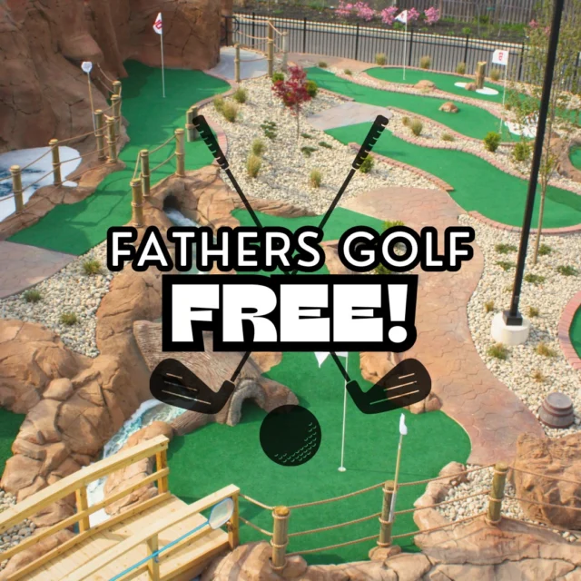Happy Father's Day!! Fathers Golf FREE today! Celebrate Dad by enjoying a round of mini golf at our Turnersville, NJ location on us! ⛳️🏌️‍♂️